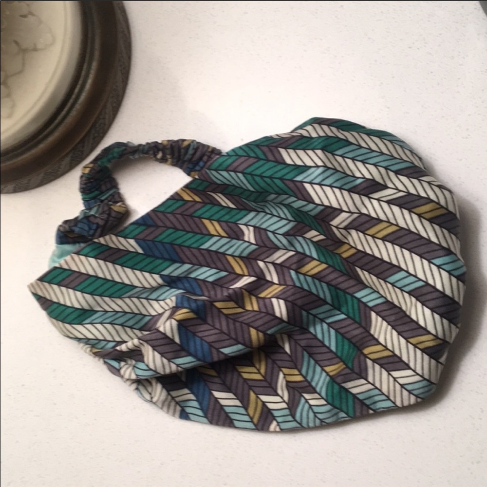 Eugenia Kim Silk Hair Band Turquoise/Blue Multi